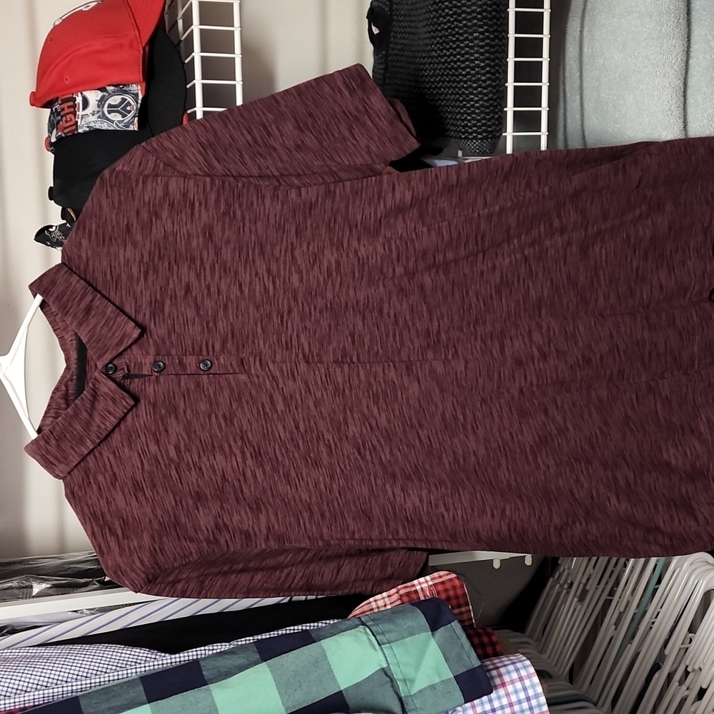 Calibrate Medium Burgandy Polo